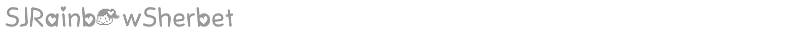 SJRainbowSherbet font preview